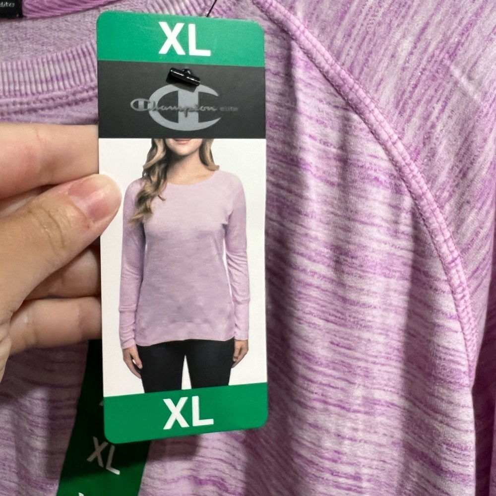 Women’s NWT New champion purple top crew XL - Picture 5 of 10